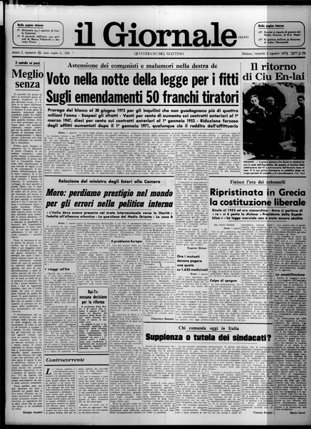 Il giornale nuovo : quotidiano del mattino